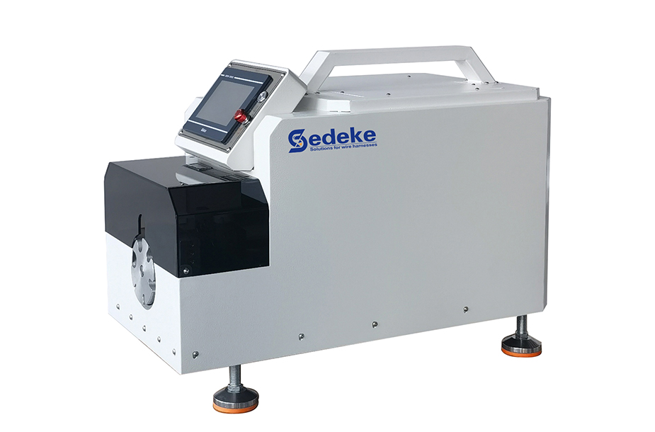 Halbautomatische Kabelabisoliermaschine mit Rotationsmesser